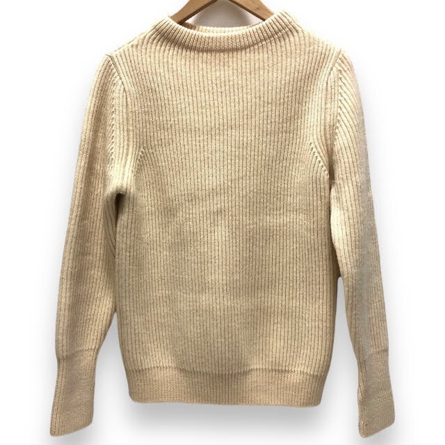 ▼【ANDERSEN-ANDERSEN】アンデルセンアンデルセン ウール100％ ニット アイボリー イタリア製 サイズXS 女性用 レディース トップス RA725_画像1
