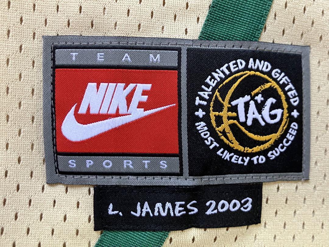 【希少】 NBA レブロン・ジェームズ JAMES #23 高校時代 NIKE製 ユニフォーム ナイキ シャツ タンクトップ　ジャージ 刺繍　XL