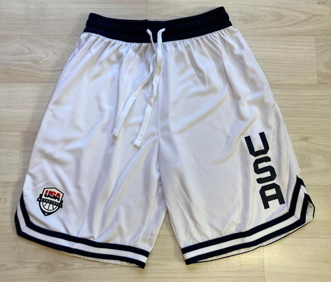 ★未使用品 バスケットボール USA代表 ドリームチーム DREAMTEAM バスパン ショーツ ユニフォーム NBA バスケ ジャージ ハーフパンツ L