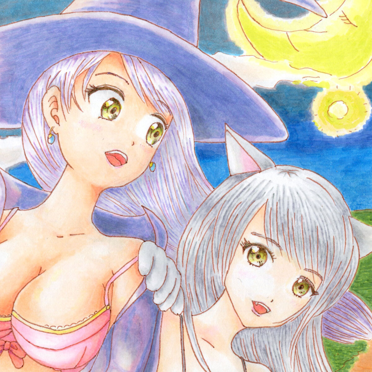 オリジナル 手描きイラスト A4 Candy