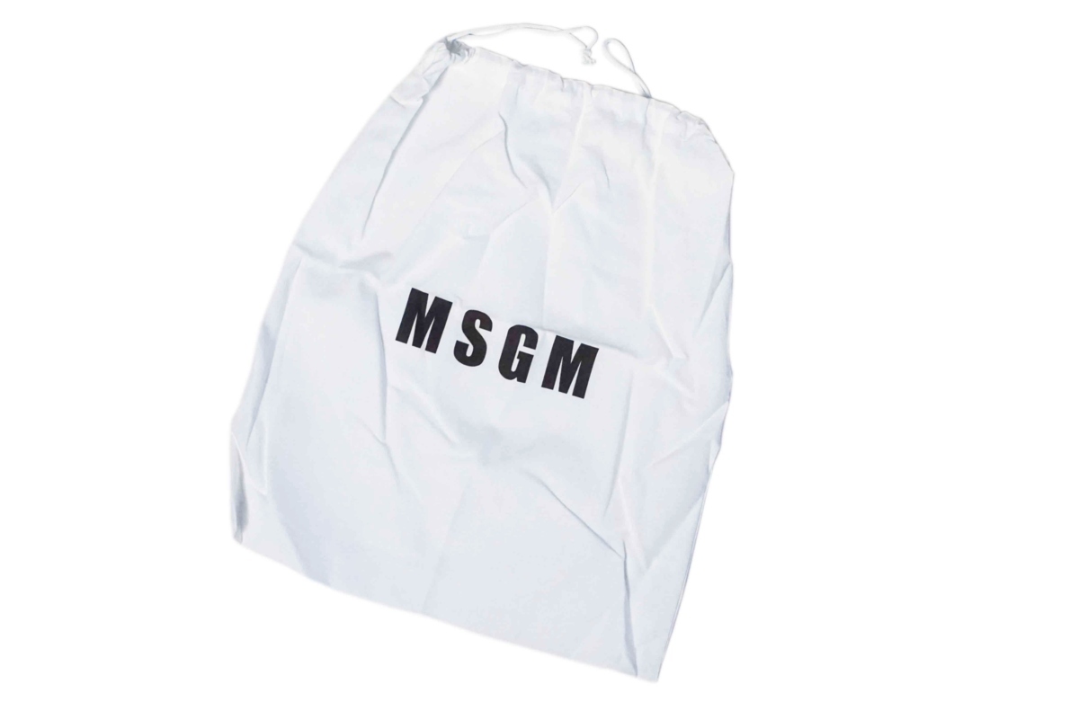 C865.. MSGM クラッチ バッグ ミラノ限定 直接買付 ロゴ 多用途 ブラック×ピンク