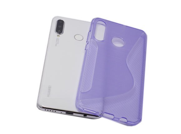 HUAWEI P30 lite Premium/P30 lite HWV33/HWU36 Huawei P30 light premium TPU soft type S type pattern case cover clear purple color 