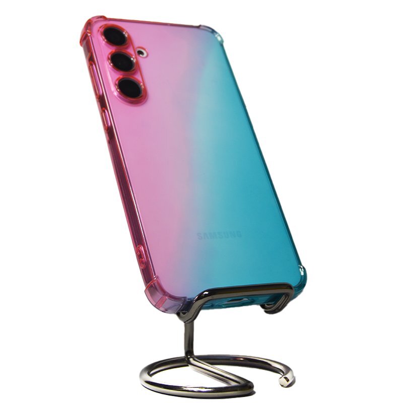 Galaxy A55 5G(SC-53E/SCG27) pink / light blue case cover Galaxy A55 5G rubber clear type transparent gradation 