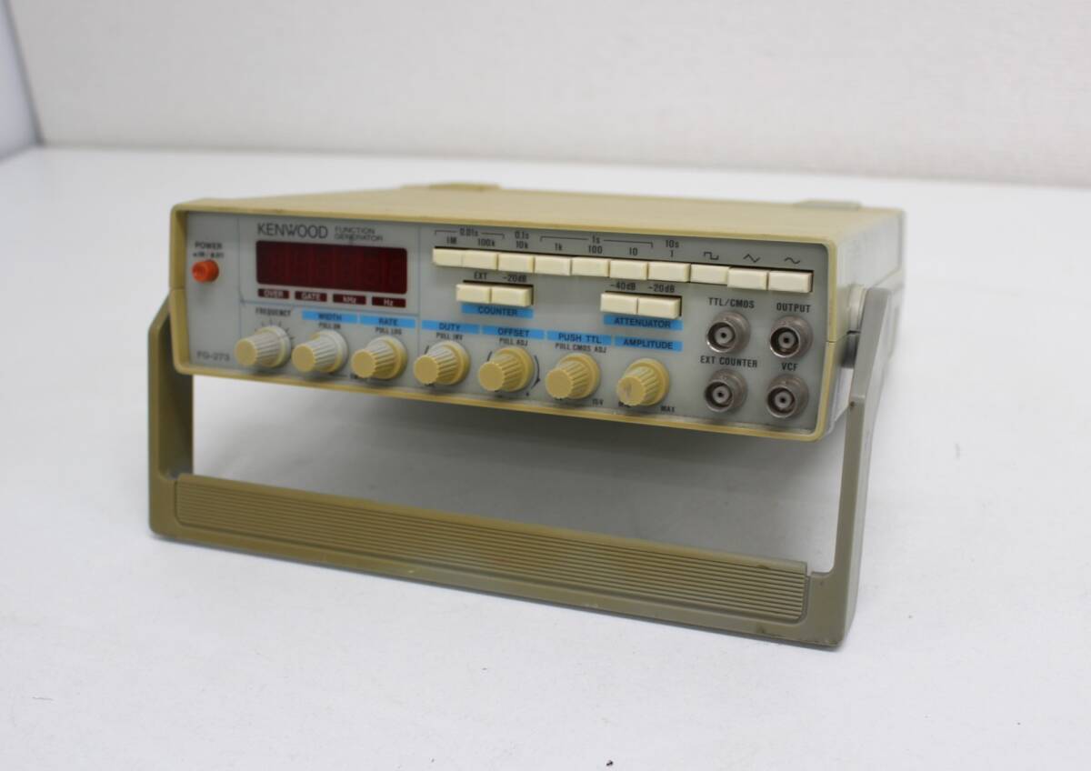 通電OK KENWOOD/ケンウッド ファンクションジェネレーター FG-273 波形発生器 アマチュア/無線 コードなし 動作未確認/現状品 ZJ1617