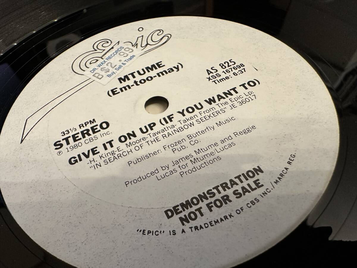 12”★Mtume (Em-too-may) / Give It On Up (If You Want To) / ダンス・クラシック！！