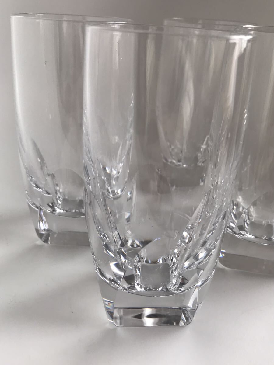 HOYA クリスタル 4面Qカットグラス 4個 函有 レトロ 希少 送料 HOYA クリスタル 4面Qカットグラス 4個 函有 レトロ 希少 送料