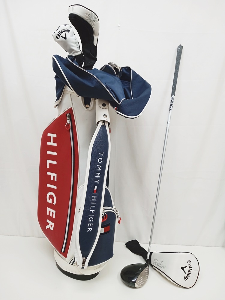S-610-009 キャロウェイ Callaway アイアン ゴルフクラブ　TOMMY HILFIGER トミー ヒルフィガー ゴルフバッグ セット