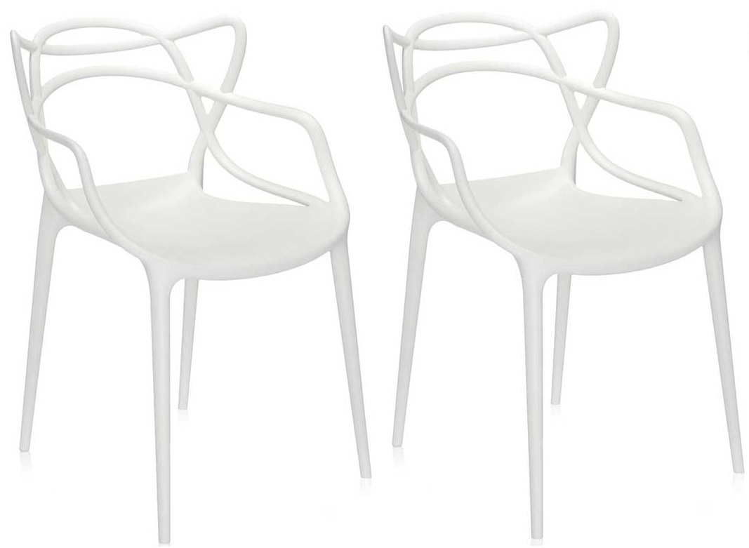 ★月1260 カルテル マスターズ 2脚 ダイニングチェア ホワイト 椅子 チェア インテリア トーヨー Kartell 正規品 イタリア 12407171