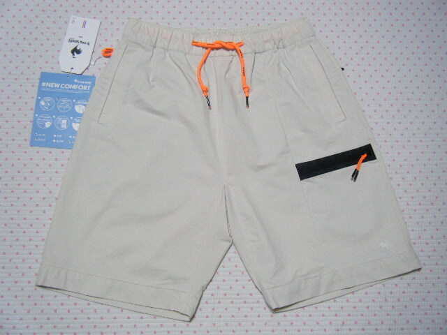 ルコック　lecoq　NEW COMFORT　ゴルフ用高機能ハーフパンツ・イージーショート　白系　W 76～84㌢ 　撥水/ストレッ/UV機能　定価 12,100円