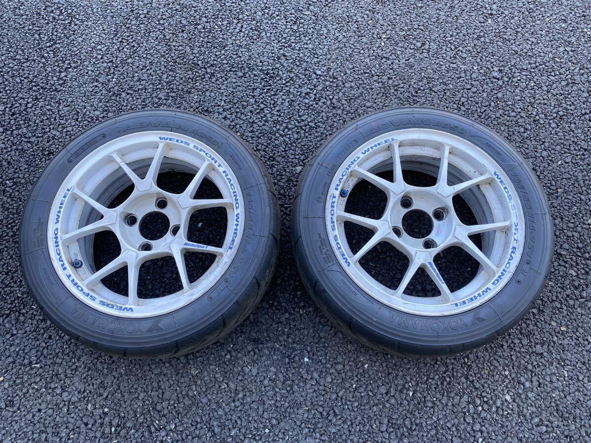 ウェッズスポーツ　14インチ 6JJ 4穴 PCD100 オフセット20 165/55R14 A050 付　2本