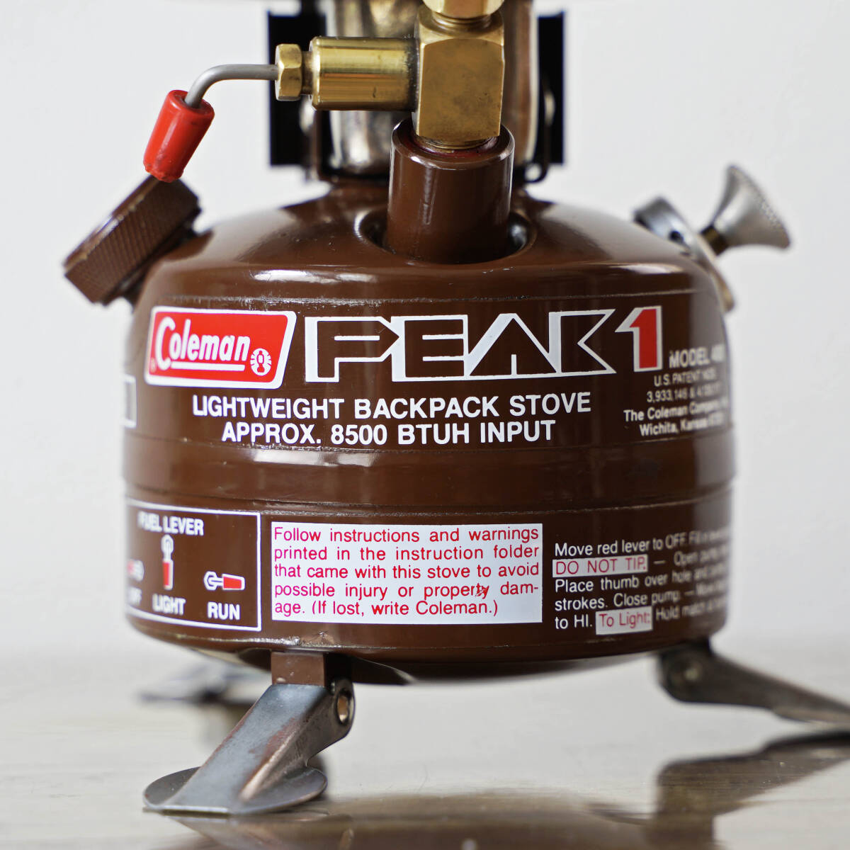 美品】初代デカール コールマン peak1 400 1980年2月 Coleman 美品】初代デカール コールマン peak1 400 1980年2月 Coleman