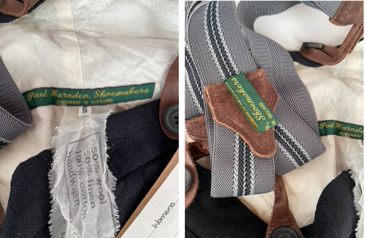 美品ポールハーデンPaul Harnden shoemakersサスペンダー黒 美品ポールハーデンPaul Harnden shoemakersサスペンダー黒