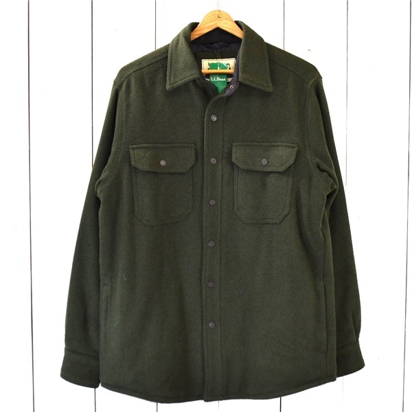 ファッションシーンで話題のこれから流行るブランド12選 L.L.Bean 定価17000円 4TJ032】新品 スナップボタン OHQQ355002 秋冬対応 総裏地キルティング仕上げ カーキ L ジャケット 中綿入り 男性用