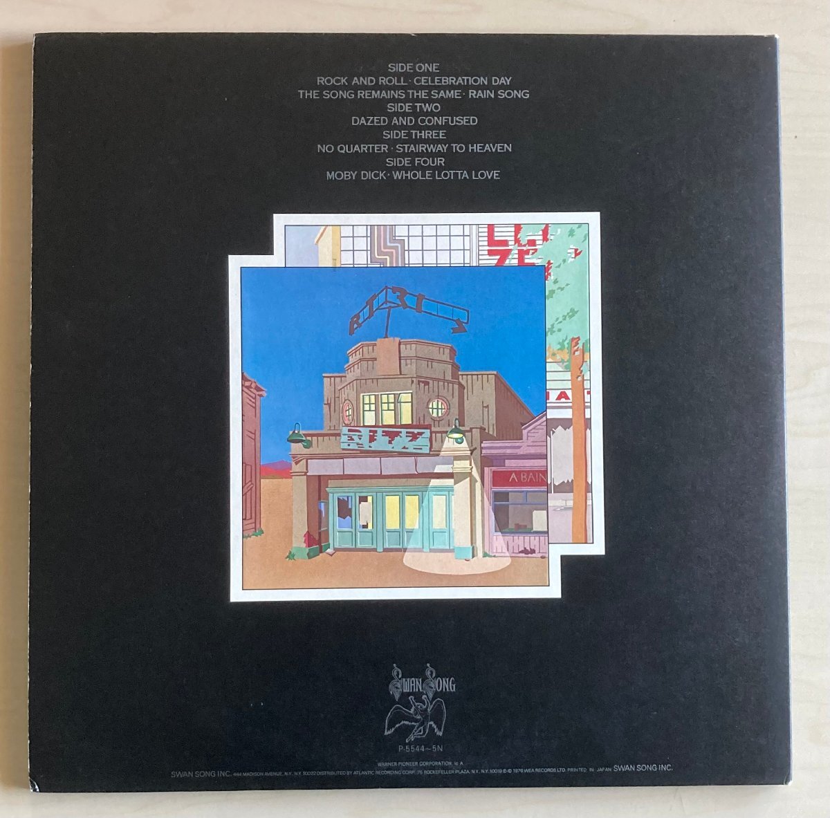 LPA24175 レッド?ツェッペリン LED ZEPPELIN / ライヴ　永遠(yuǎn)の詩 國內(nèi)盤LP 2枚組 盤良好
