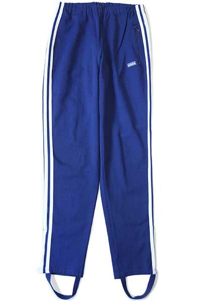★80s 西ドイツ制 adidasアディダス ハイネック 無地 トラックジャケット&パンツ セットアップ 紺×白 4★ジャージ ビンテージ ユーロ