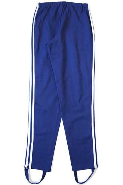 ★80s 西ドイツ制 adidasアディダス ハイネック 無地 トラックジャケット&パンツ セットアップ 紺×白 4★ジャージ ビンテージ ユーロ