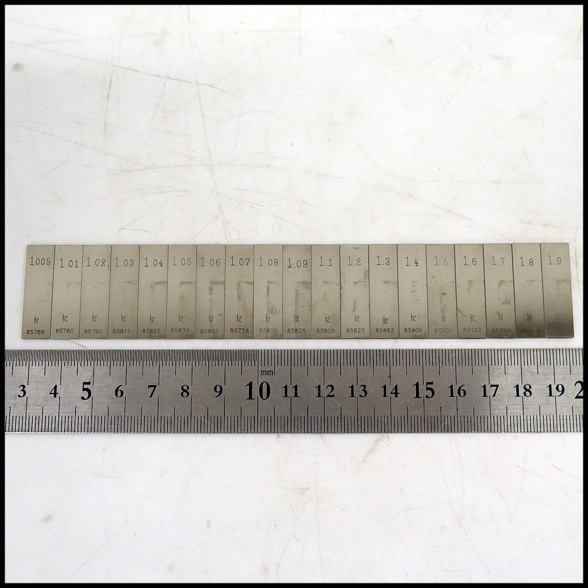 6800円 □クロダ・ミツトヨ 47個組 1.005~100mm ブロックゲージ 6800円 □クロダ・ミツトヨ 47個組 1.005~100mm ブロックゲージ
