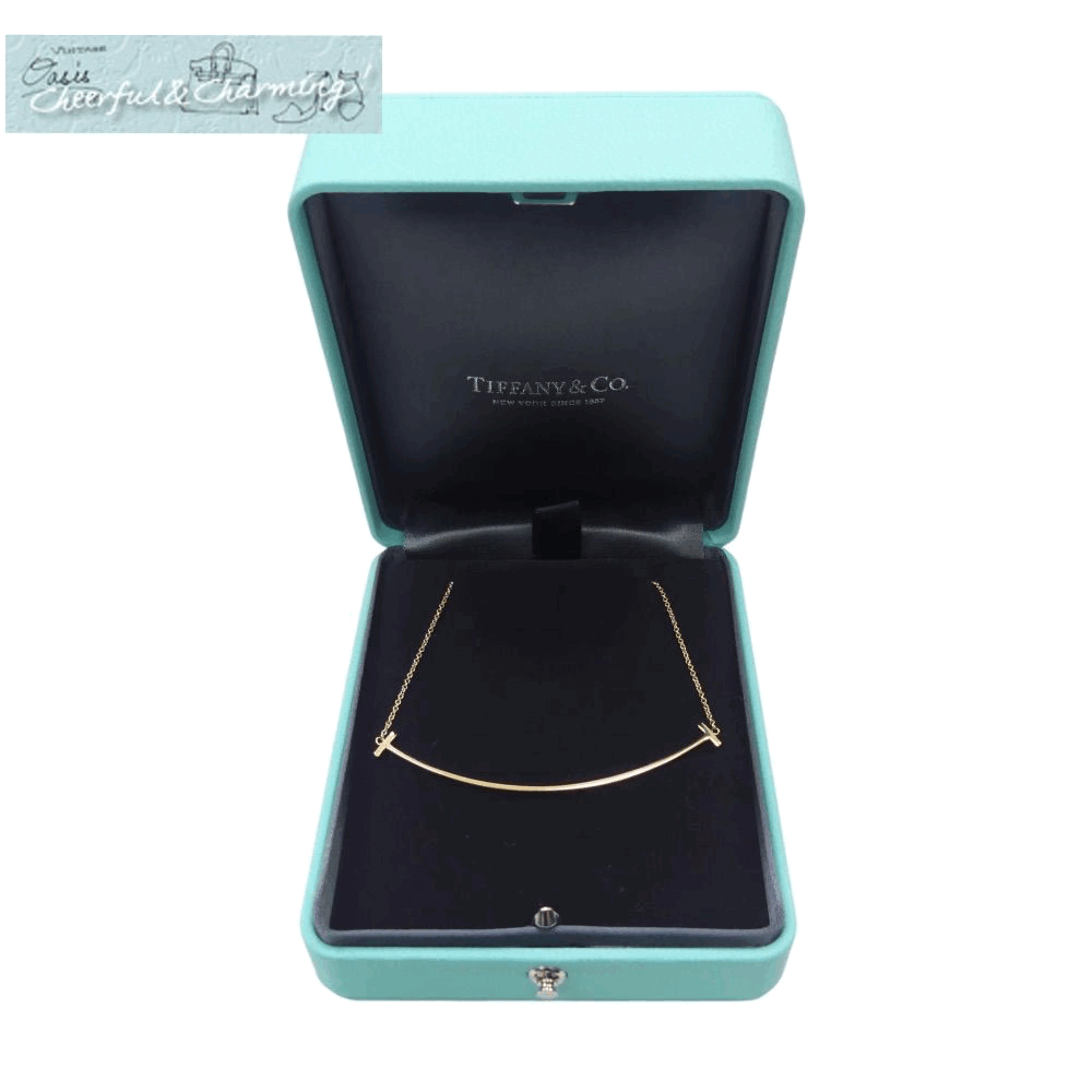 TIFFANY ティファニーTスマイルペンダント ラージ ネックレス YG '24年購入品
