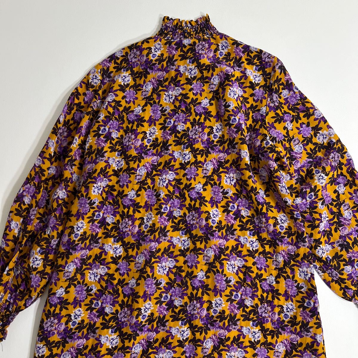良品 BAUM UND PFERDGARTEN バウムウンドヘルガーデンロングワンピース ANAMAY FLOWER 総柄 花柄 レトロフラワーレディース_画像8