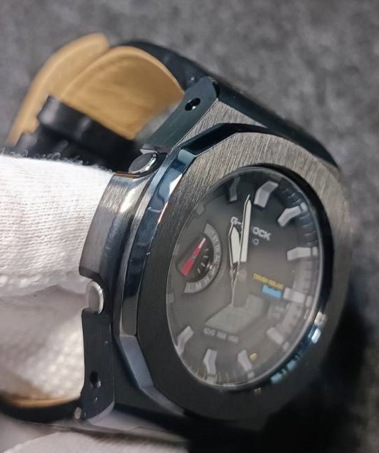 GA2100* no. 6 поколение * чёрный кожа чёрный * Nautilus нержавеющая сталь metal частота custom металл кейс GSHOCK G амортизаторы G-SHOCKji- амортизаторы GA2110
