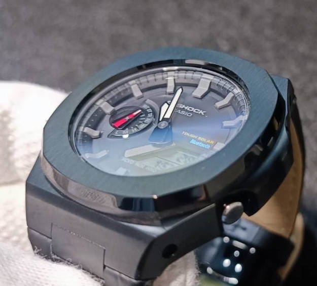 GA2100* no. 6 поколение * чёрный кожа чёрный * Nautilus нержавеющая сталь metal частота custom металл кейс GSHOCK G амортизаторы G-SHOCKji- амортизаторы GA2110