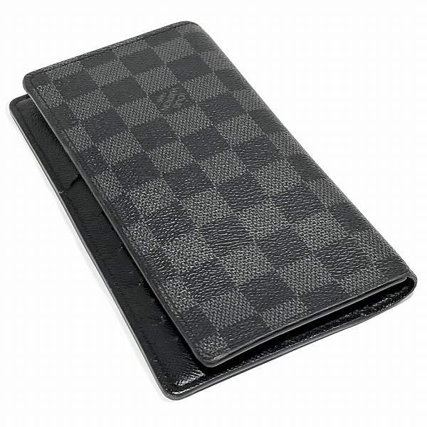  Louis Vuitton Damier gla Fit porutofoiyu long N62227 long wallet 2. folding purse men's *0303