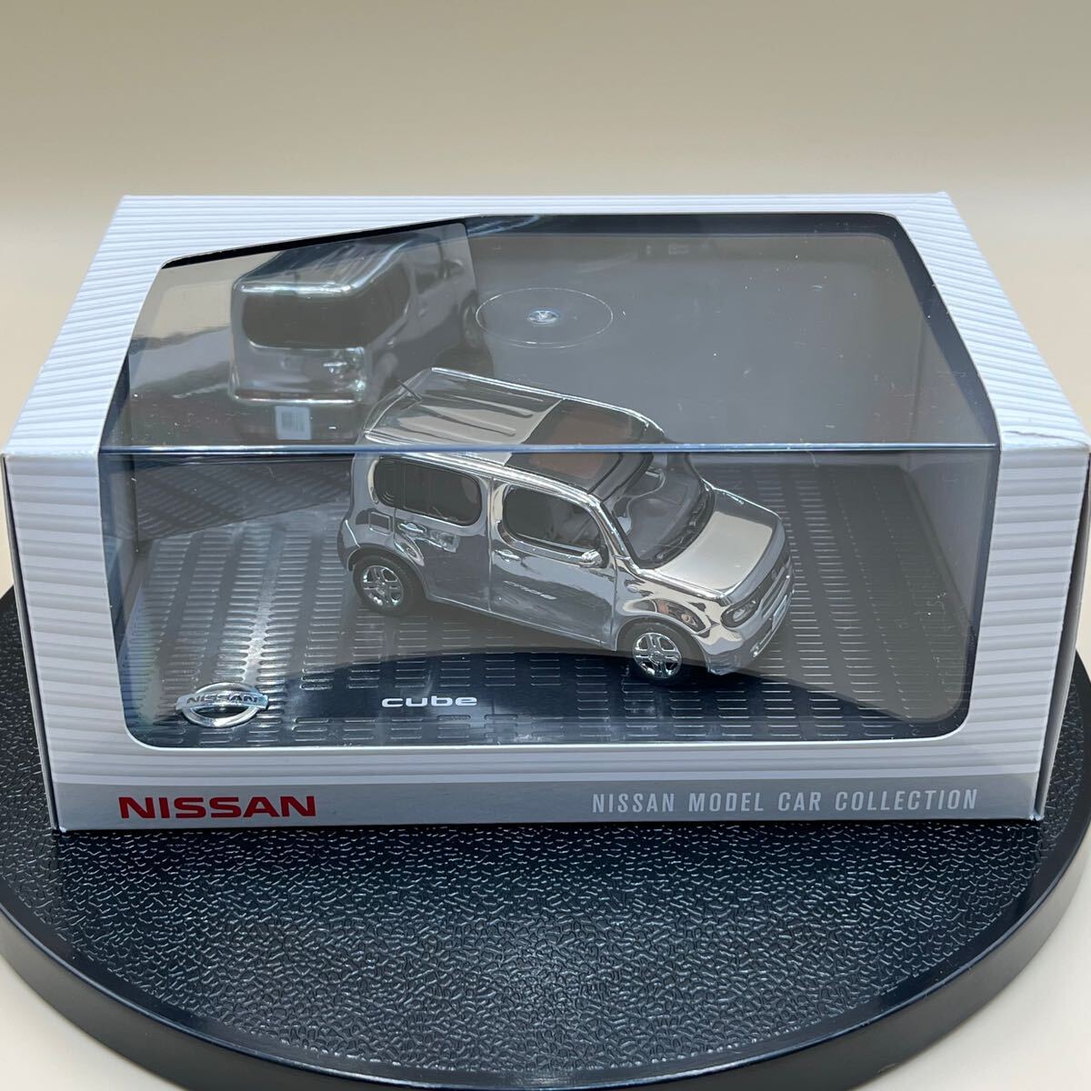 1/43 日産 キューブ ディーラー 正規品 クロムメッキ クローム Z12 Nissan Cube Chrome KWAM0-02114 カラーサンプル 納車記念 京商 玩具
