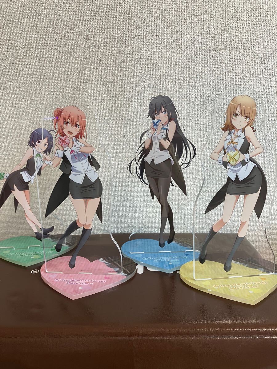 やはり俺の青春ラブコメはまちがっている。アクリルスタンド　バレンタイン　ダッシュストア　俺ガイル　由比ヶ浜結衣　雪ノ下雪乃　