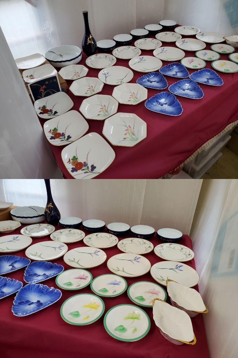 香蘭社 大量 まとめ 57点/約9kg 小皿 取皿 鉢 花瓶 湯呑み 茶器 香蘭社 大量 まとめ 57点/約9kg 小皿 取皿 鉢 花瓶 湯呑み 茶器