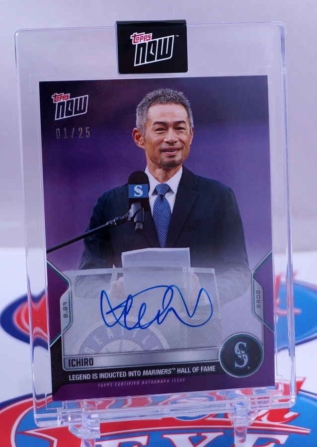 GE★シリアル番号#1！イチロー直筆サイン「2022年マリナーズ球団殿堂入り」限定25枚TOPPS NOW#790B#PURPLE#AUTO#24時間限定販売#大谷翔平