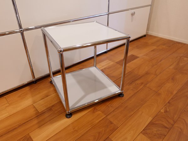 中古品●USMハラー●haller●ライトグレー●ローテーブル●テレビ台●電話台●置き台●飾り台●ディスプレイに●actus●アクタス取扱品