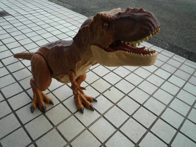 マテル社 ジュラシック ワールド スーパービック！ 約100センチ T-REX ティレックス ティラノザウルス ジャンク扱い現状渡し品 同梱不可