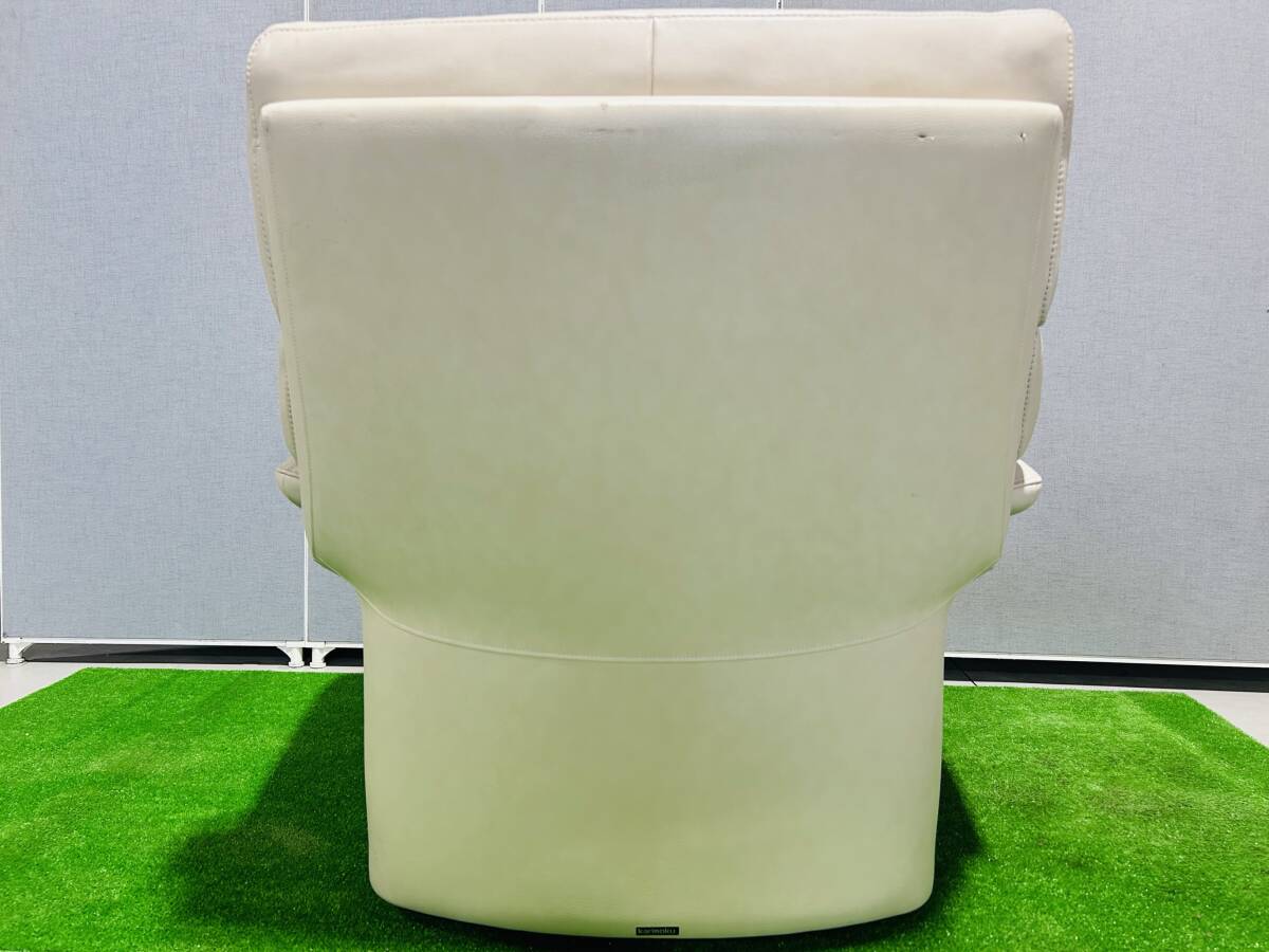 karimoku カリモク 本革ソファ レザー ひとり掛け 白色 karimoku カリモク 本革ソファ レザー ひとり掛け 白色