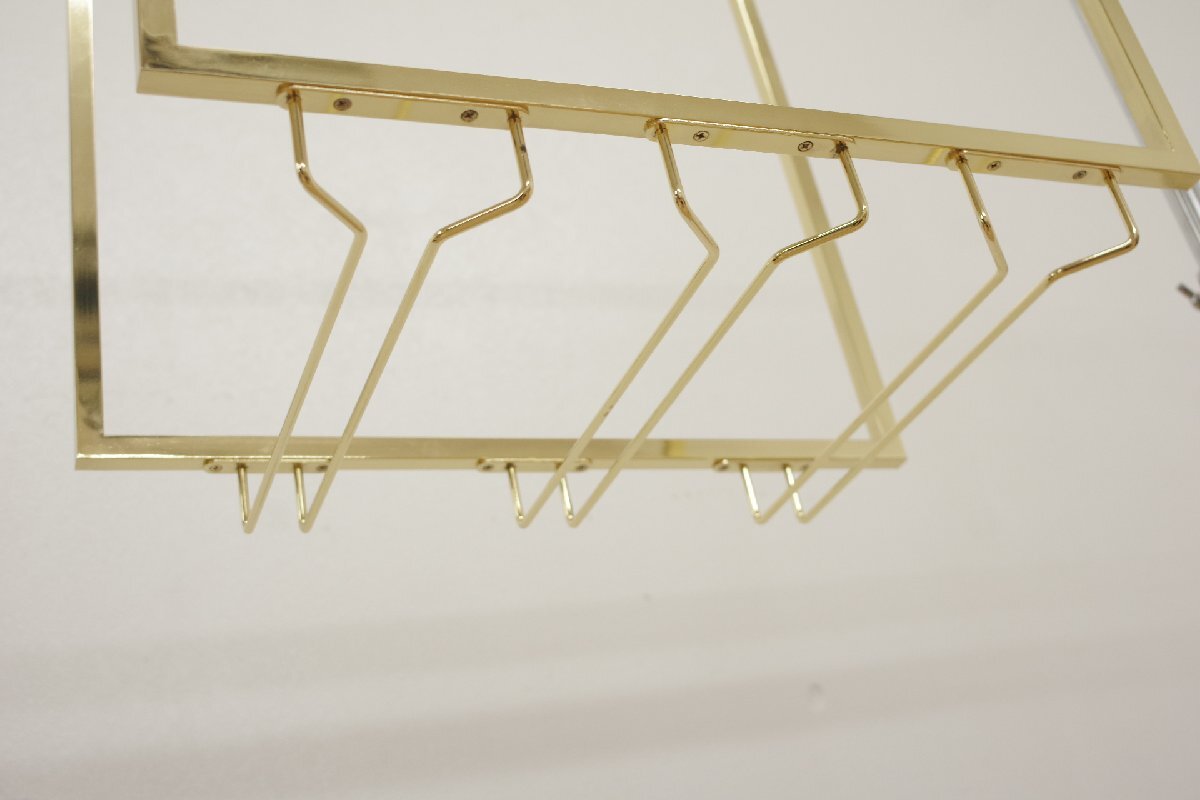 ワイングラスホルダー 吊り下げ グラスホルダー 3連 ワイングラス 収納 ネジ止め グラスハンガー ワイングラス置き キッチン 水切り