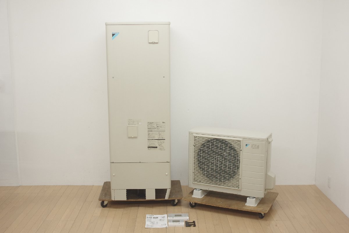 ダイキン DAIKIN エコキュート TU37WFV 貯湯ユニット 2022年製 370L 3人~5人用 単相200V ヒートポンプユニット RQW45WV 給湯機 中古 (A)