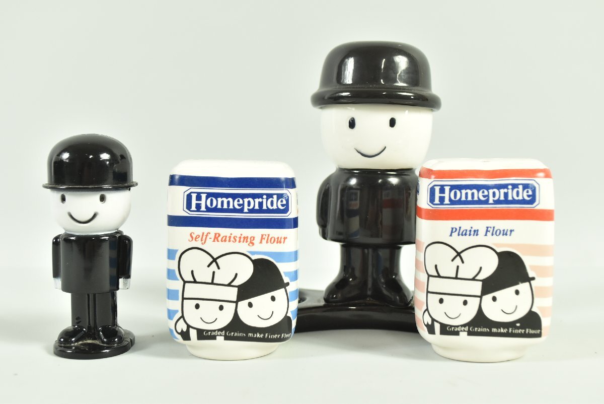 ▼Mr.FRED フレッド君 ソルト＆ペッパーセット/ライター まとめて ホームプライド社製 陶器製 調味料入れ インテリア雑貨 イギリス製