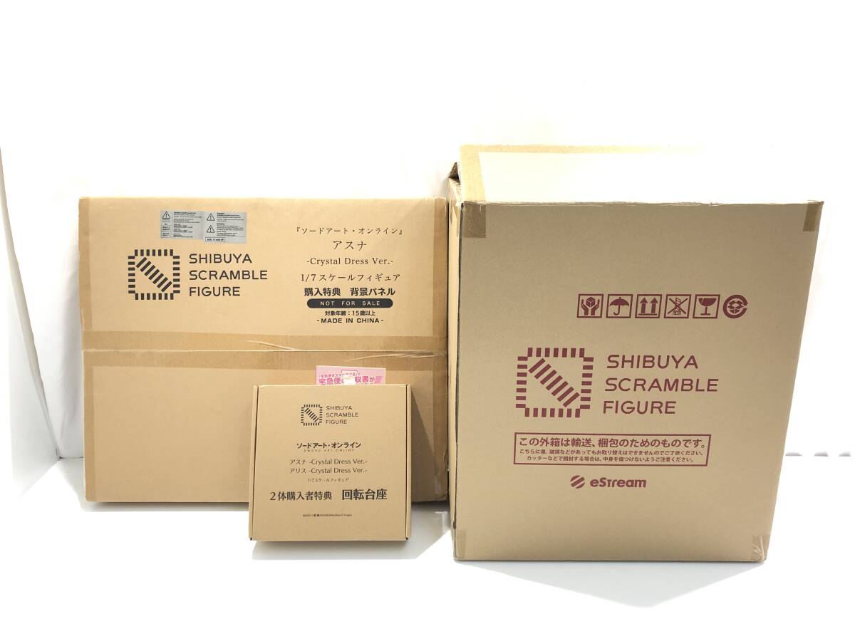 1円スタート 未使用 アスナ Crystal Dress Ver. ソード・アート・オンライン SHIBUYA SCRAMBLE FIGURE 1/7 eStream Store限定