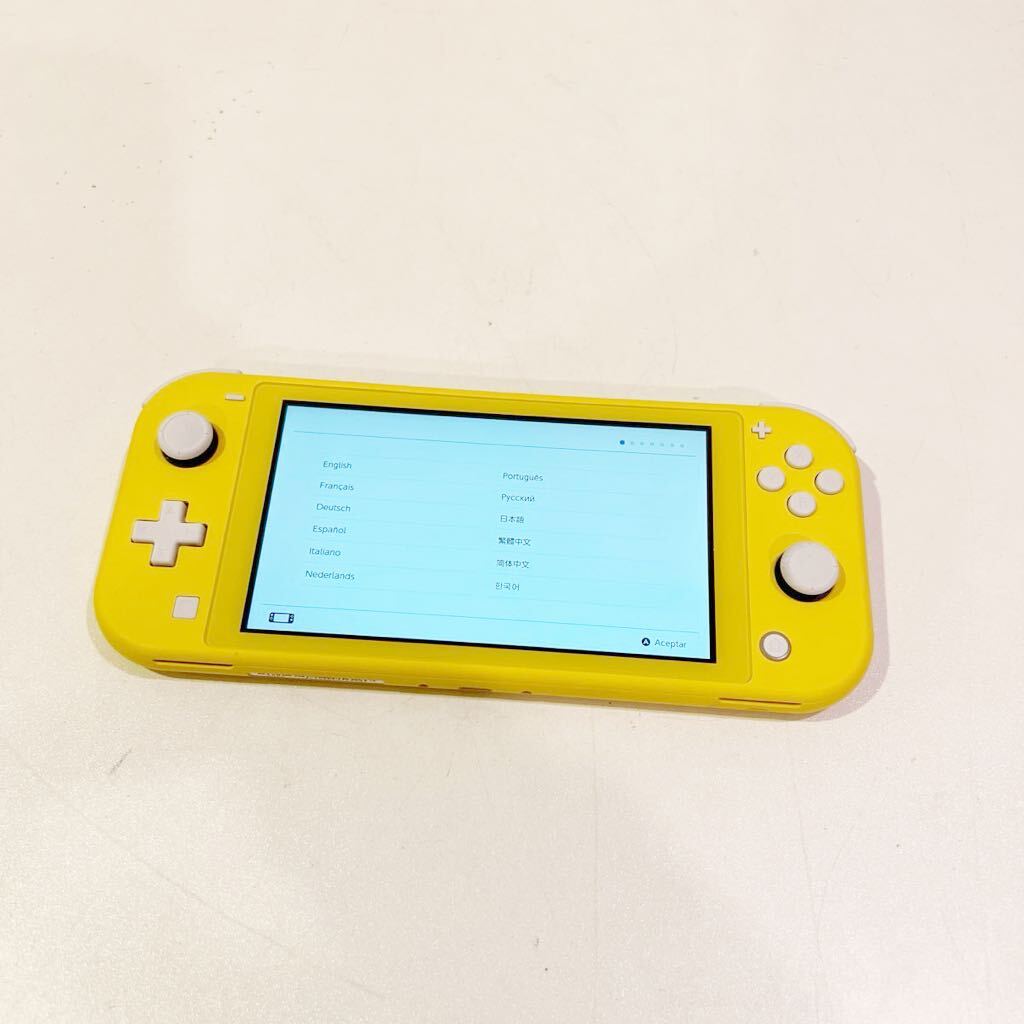 【美品 使用少なめ】 Nintendo ニンテンドー Switch Lite スイッチ ライト イエロー HDH-001 本体 60サイズ（198）