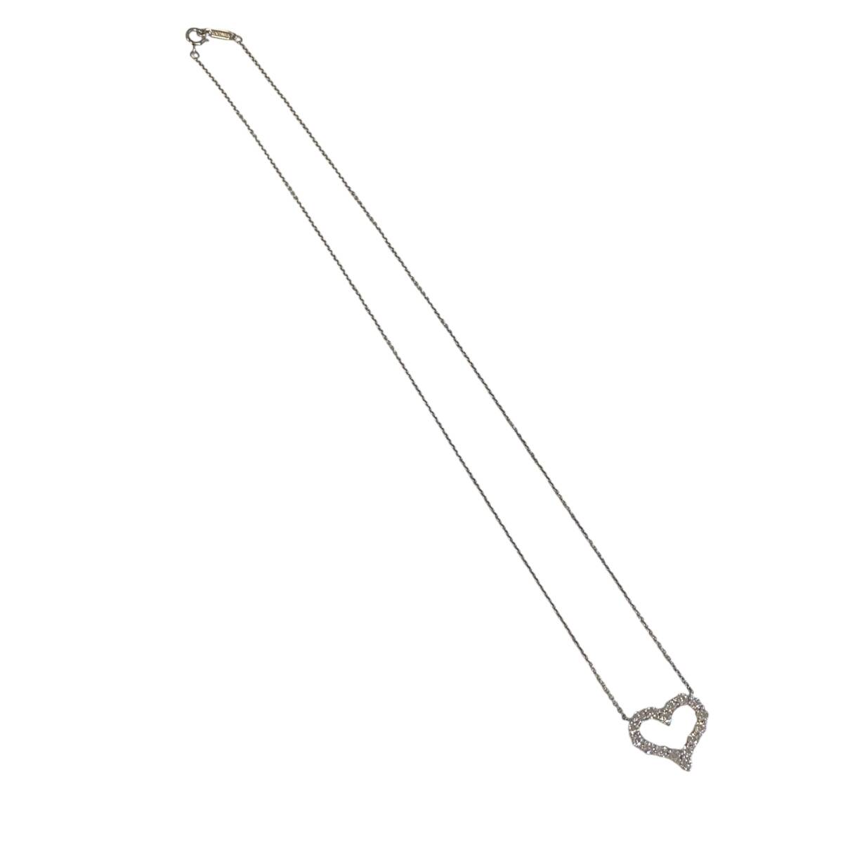 [ б/у товар ] Tiffany Tiffany&Co sentimental Heart Pt950 4.5g колье J73602RD