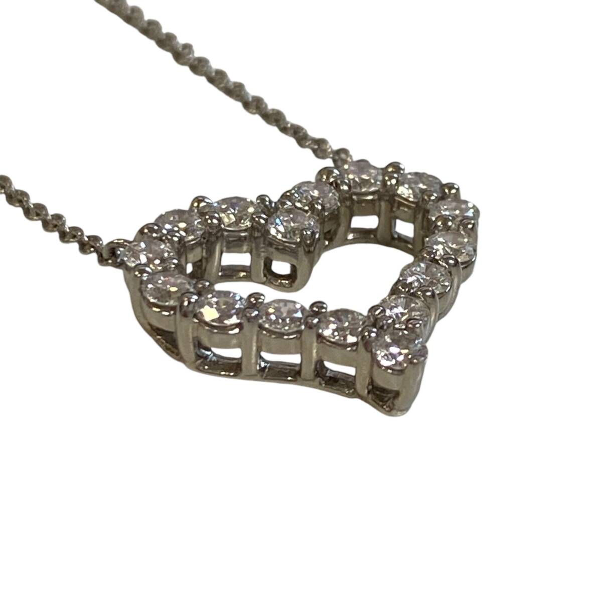 [ б/у товар ] Tiffany Tiffany&Co sentimental Heart Pt950 4.5g колье J73602RD