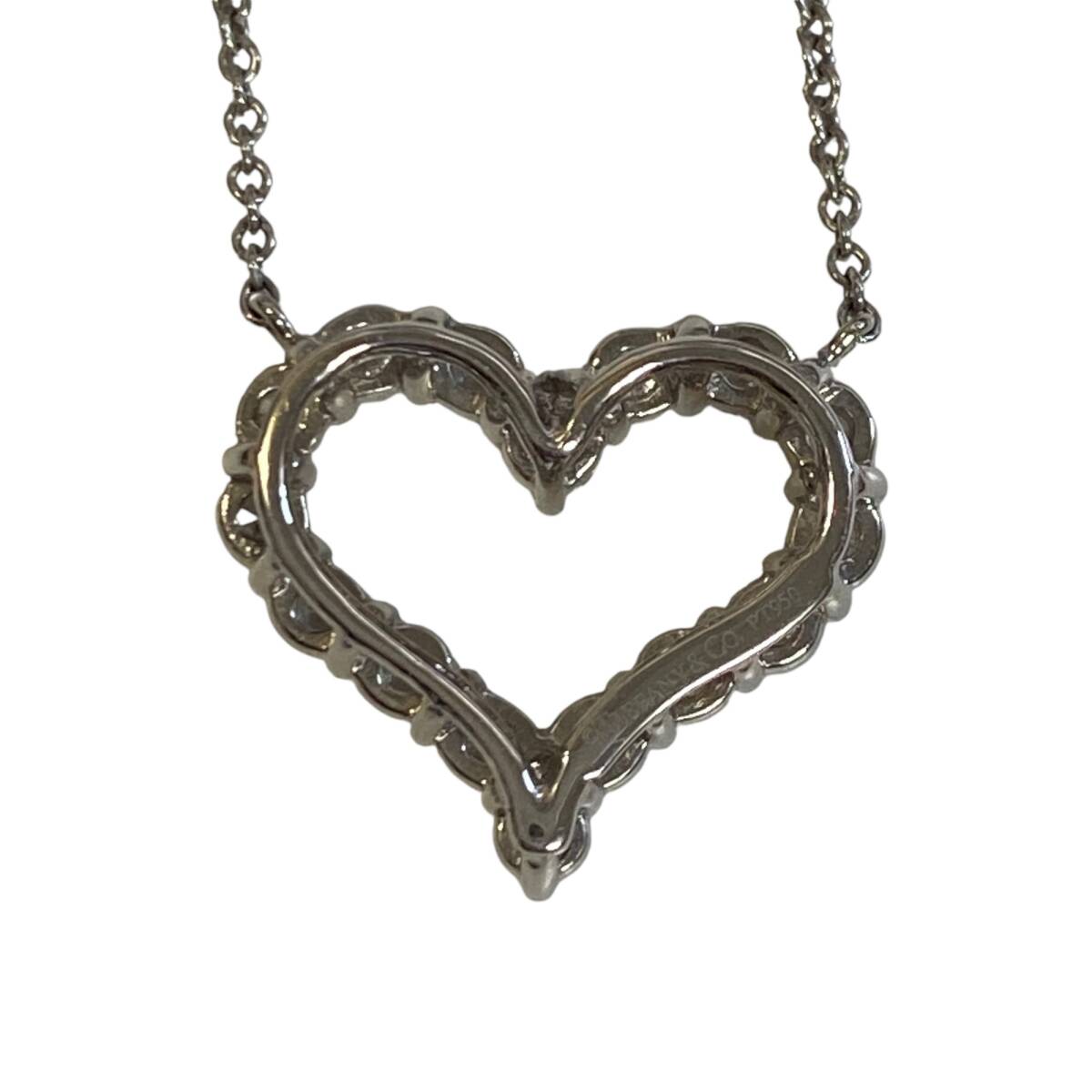 [ б/у товар ] Tiffany Tiffany&Co sentimental Heart Pt950 4.5g колье J73602RD