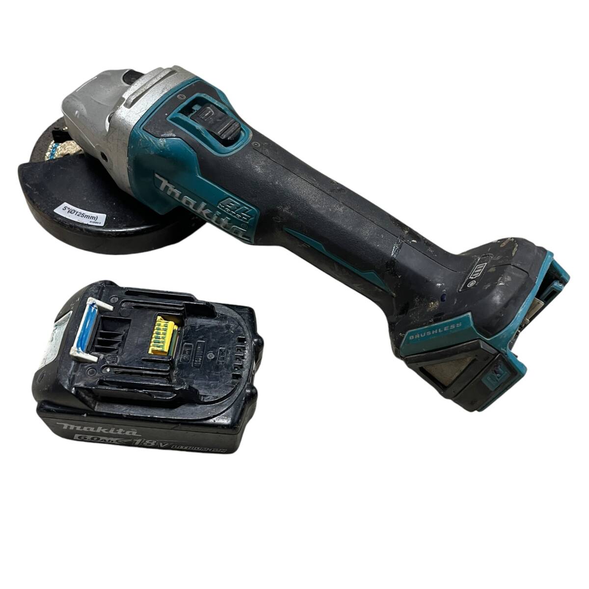 ◆中古品/動作未確認◆Makita マキタ 18V 充電式 ブラシレス ディスクグラインダー XAG04 本体のみ コードレス サンダー XAG04Z kyX1225N