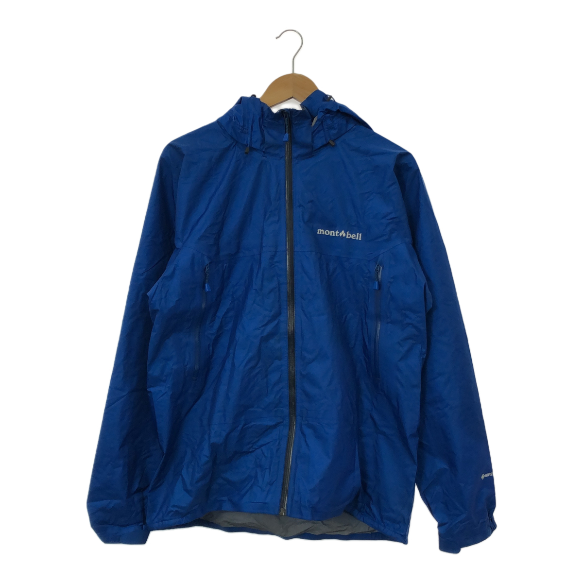 ◆中古品◆モンベル montbell ストーム クルーザー ナイロン ジャケット L 青 ブルー ゴアテックス ウインドブレーカー メンズ R69438NSS