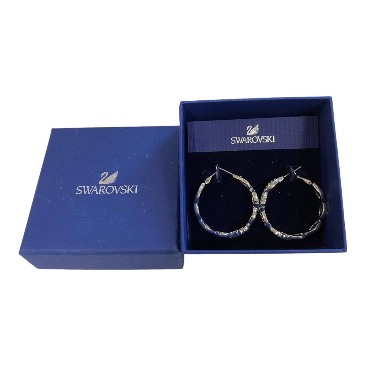 【中古品】SWAROVSKI スワロフスキー ラインストーン ピアス レディースアクセサリー 箱あり L74363RD