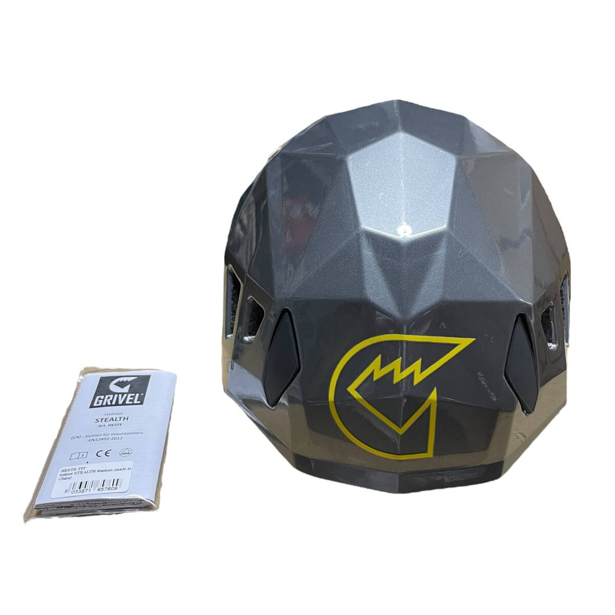 ◆中古品/CEマーク有◆グリベル ステルス ヘルメット GRIVEL 自転車 登山 アウトドア サイクリング 軽量 53-61cm グレー系 X74606NE