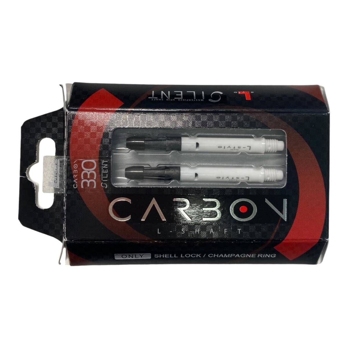 【中古品】L-SHAFT 3本入り カーボン 330 ホワイト ストレート ダーツ用具 L74588RF