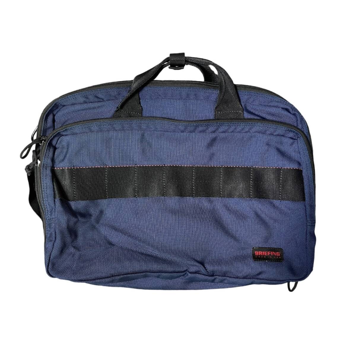 ◆中古品◆BRIEFING x EDIFICE ブリーフィングxエディフィス USA制 EUCLID ブリーフケース ビジネスバッグ リュック ネイビー R74533ND