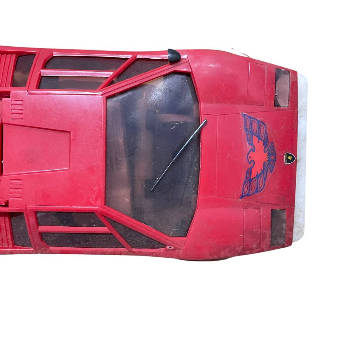 ◆ジャンク品◆COX/SANWA RADIO CONTROL ラジコン ランボルギーニ レッド 赤 LP500S 完成品 スーパーカー 動作未確認 R74155NN_画像2