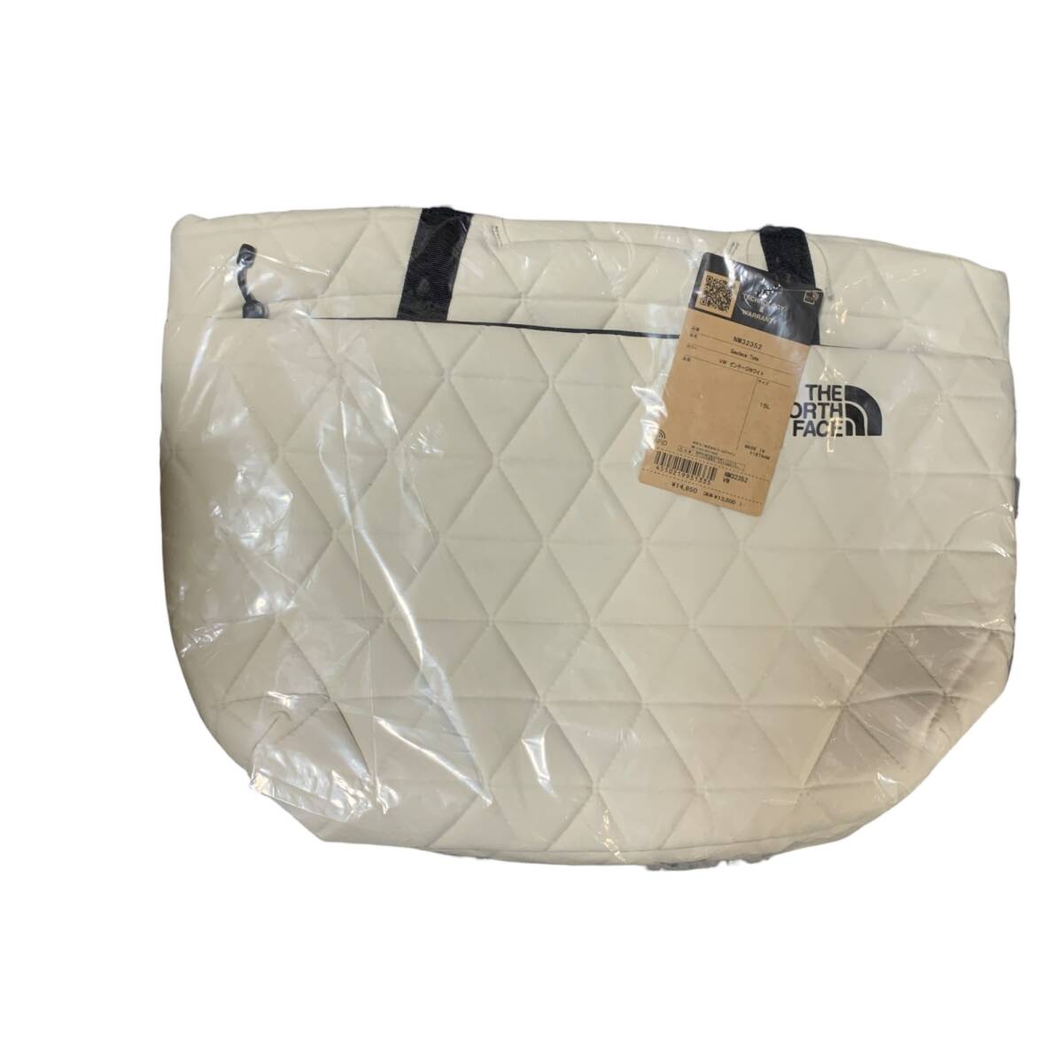 ◆未使用品◆THE NORTH FACE ノースフェイス Geoface Tote ジオフェイストート ビンテージホワイト キルティング トートバッグ R74708ND