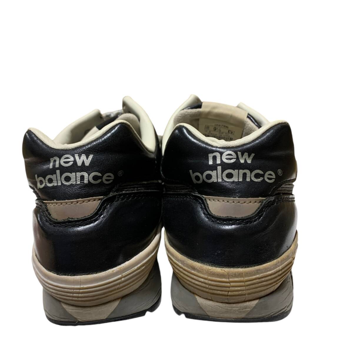 ◆中古品◆ ニューバランス NEW BALANCE M576K 廃盤モデル ガラスレザー ブラック 黒 サイズ9 1/2(27.5cm) 80年代 本體のみ V75618NA